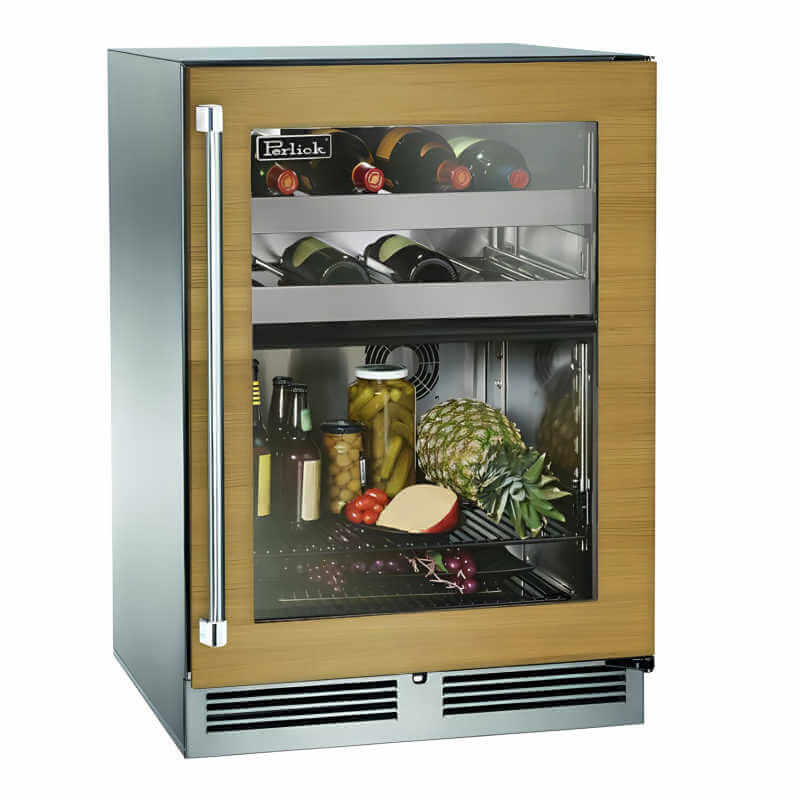 Perlick 24 - Inch Signature Series Panel Ready Glass Door Dual Zone Outdoor Refrigerator/Wine Reserve - HP24CO - 4 - 4 - by Perlick | Buy at Agent BBQ