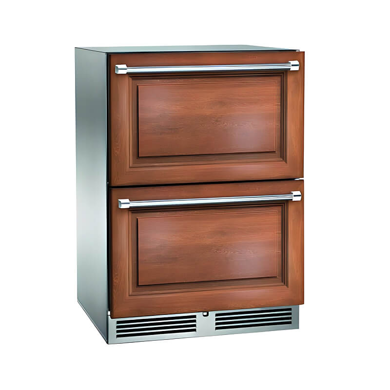 Perlick 24 - Inch Signature Series Panel Ready Outdoor Refrigerator Drawers - HP24RO - 4 - 6DL - by Perlick | Buy at Agent BBQ