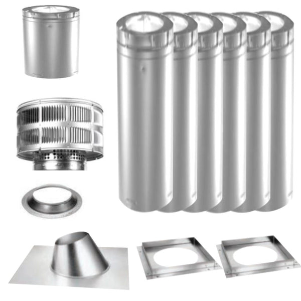 Venting Kit for Fireplaces with SL300 Pipe Systems Majestic