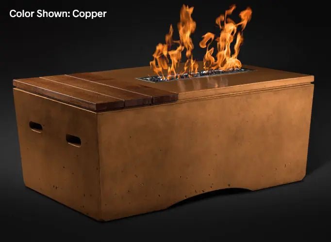 Slick Rock Concrete - Oasis Series 48 - Inch Rectangle Fire Table KOF48 - by Slick Rock Concrete | Buy at Agent BBQ
