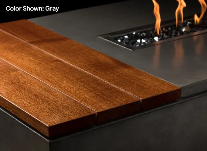 Slick Rock Concrete - Oasis Series 48 - Inch Rectangle Fire Table KOF48 - by Slick Rock Concrete | Buy at Agent BBQ