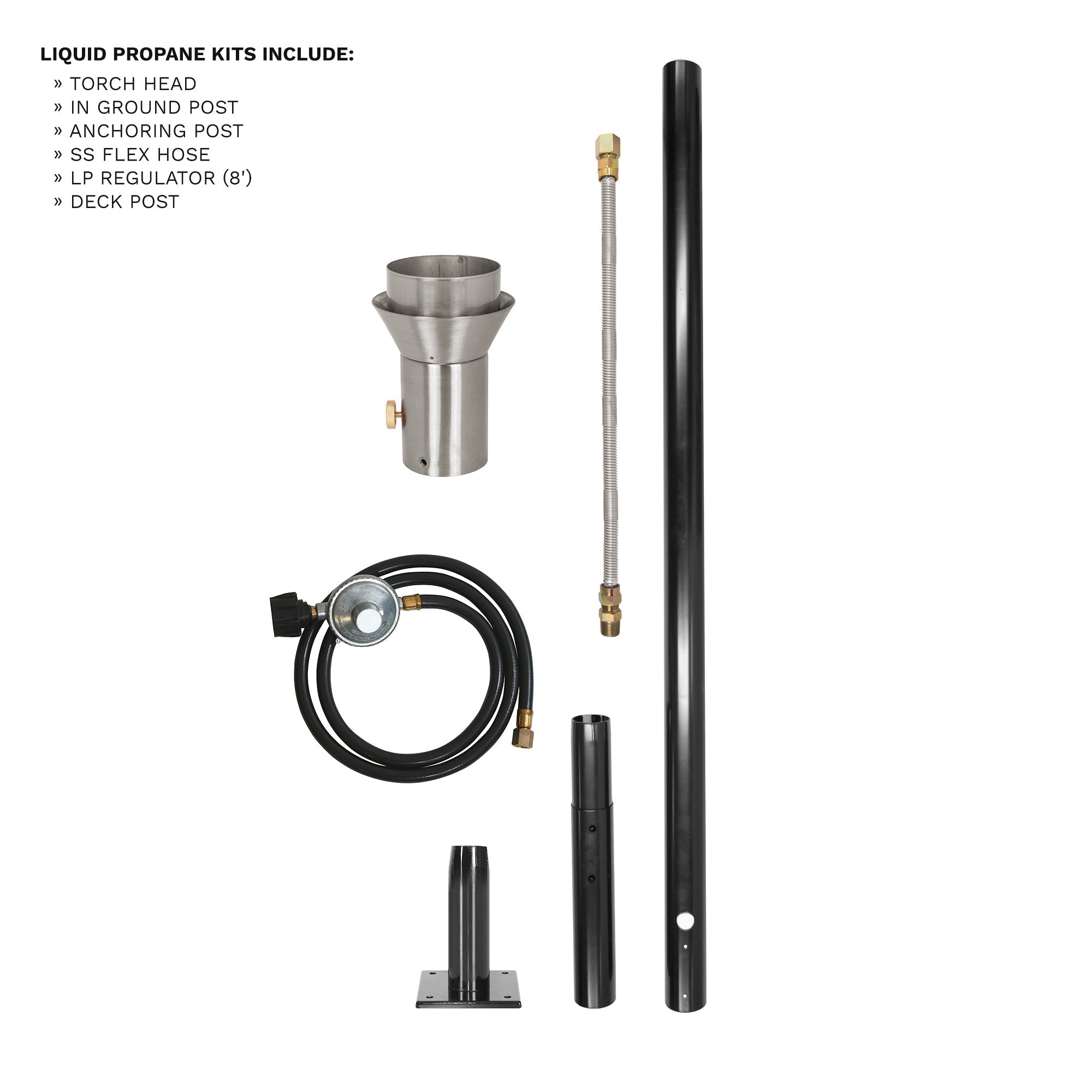 Gothic Original Fire Torch & Post Kit - OPT - TPK11 - Fire Torch by The Outdoor Plus | Buy at Agent BBQ