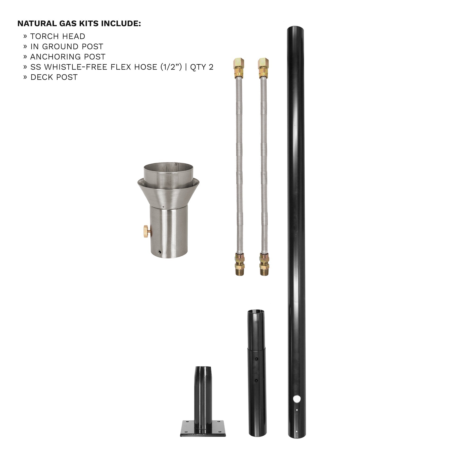 Gothic Original Fire Torch & Post Kit - OPT - TPK11 - Fire Torch by The Outdoor Plus | Buy at Agent BBQ