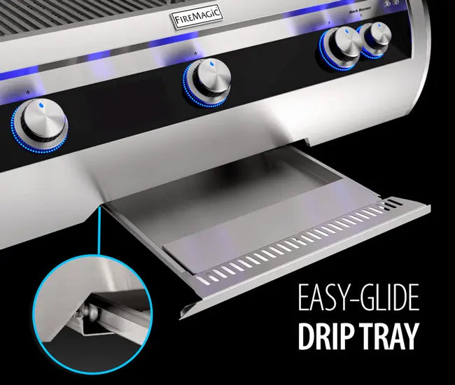Fire Magic 30" 3-Burner Echelon Diamond Built-In Gas Grill w/ Rotisserie & Digital Thermometer (E660i) - Agent BBQ