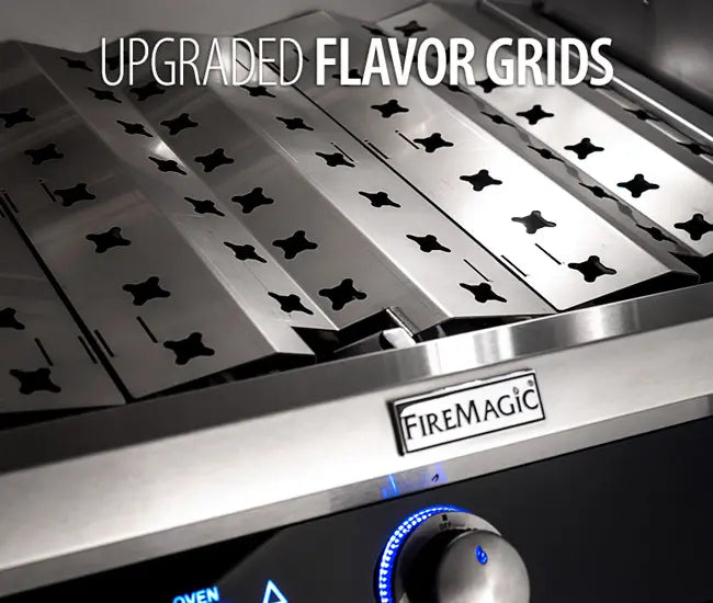 Fire Magic 30" 3-Burner Echelon Diamond Built-In Gas Grill w/ Rotisserie & Digital Thermometer (E660i) - Agent BBQ