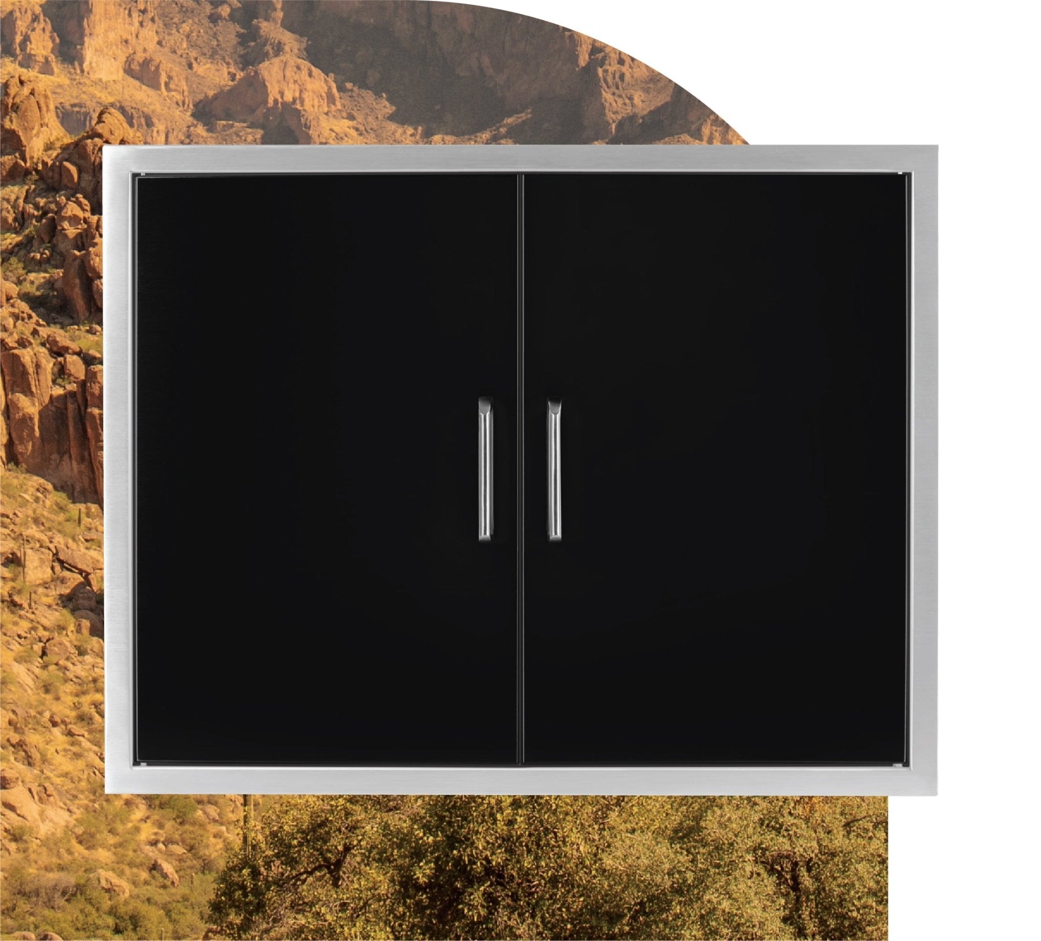 Wildfire 38 X 24 Double Access Door - WF - DDR3824 - BSS - by Wildfire Outdoor Living | Buy at Agent BBQ