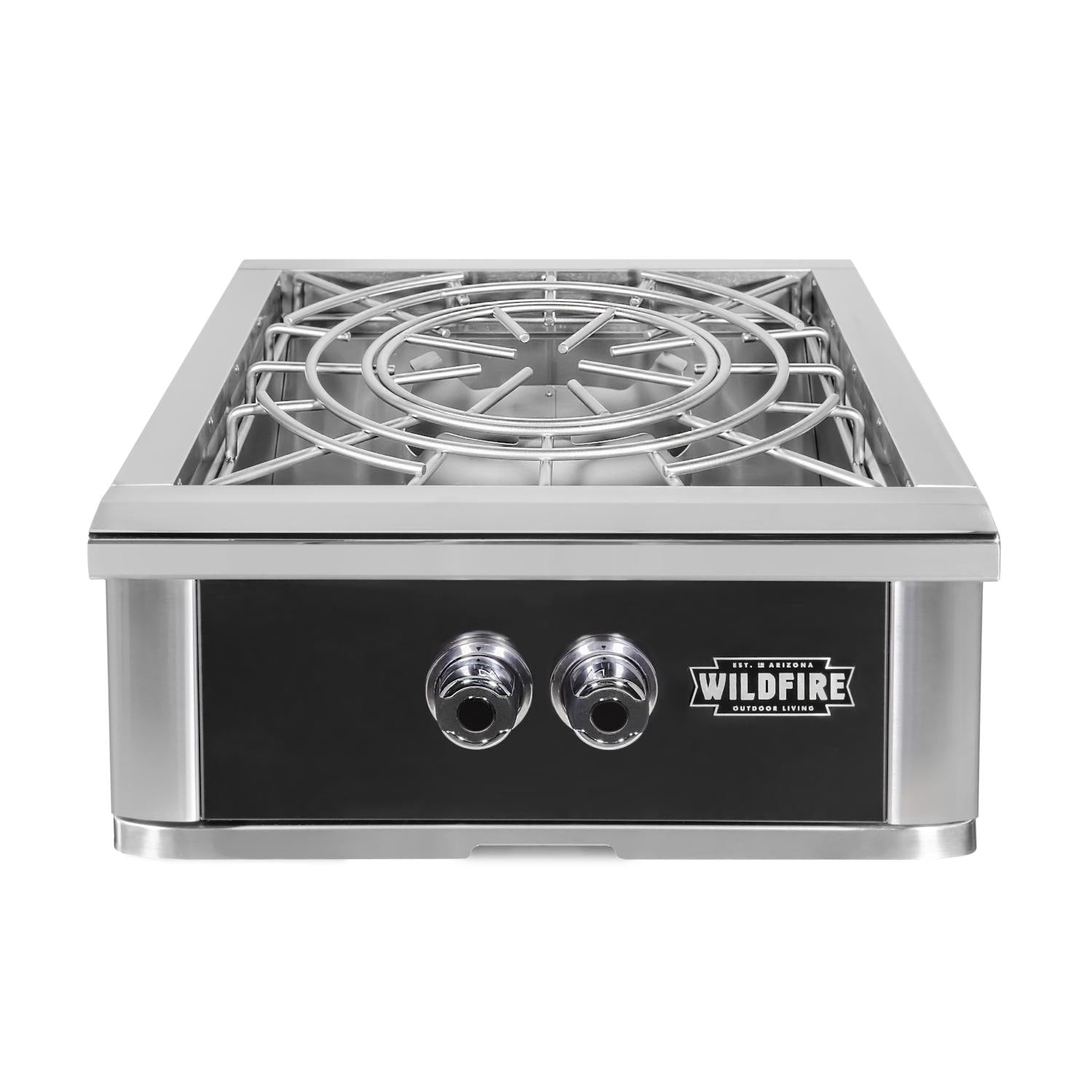 Wildfire Ranch PRO Black 304 SS Gas Power Burner - WF - POWBRN - RH - LP/NG - by Wildfire Outdoor Living | Buy at Agent BBQ